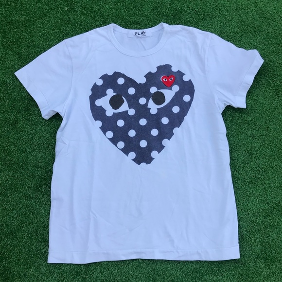 Comme des Garcons Other - Comme des Garcons PLAY Polka Dot Heart Tee